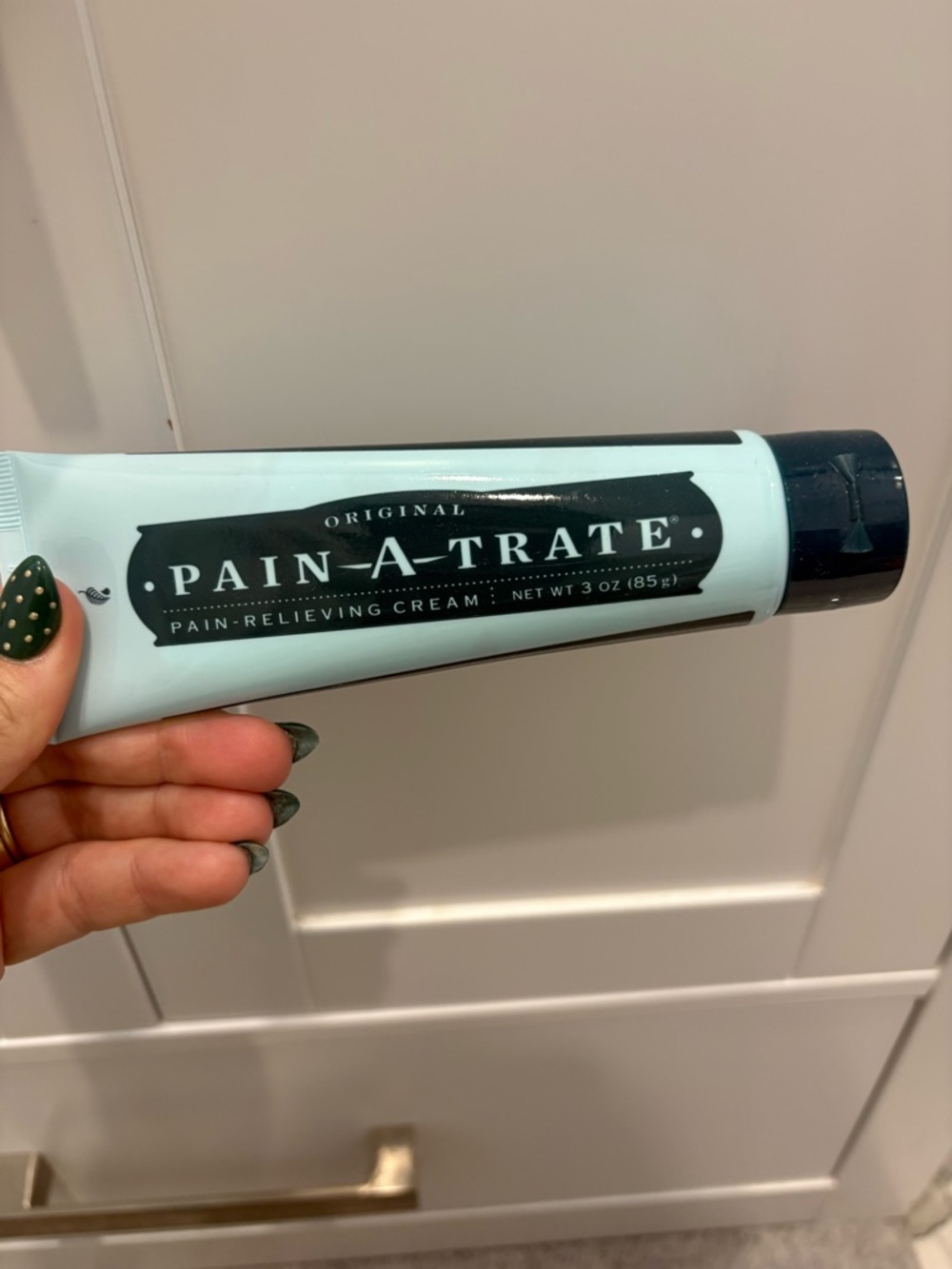 Pain-A-Trate Original Pain-Relieving Cream - Light Aqua/Black